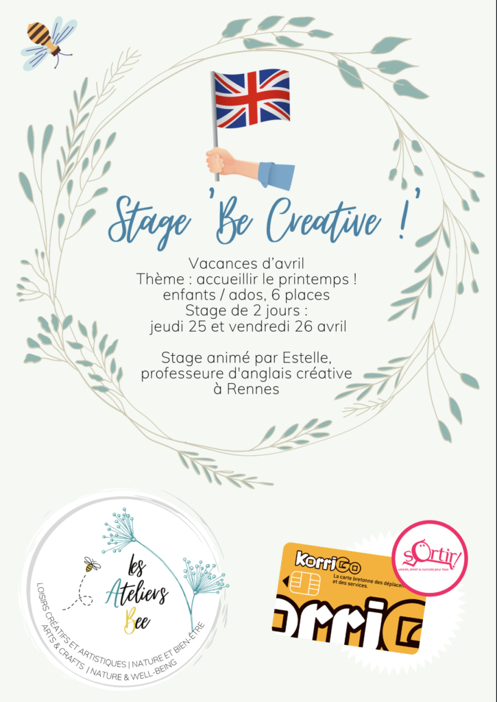 Stage Be Creative, avril 2024