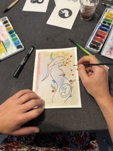 Atelier Aquarelle de grossesse