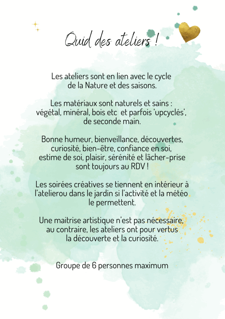 quid des ateliers