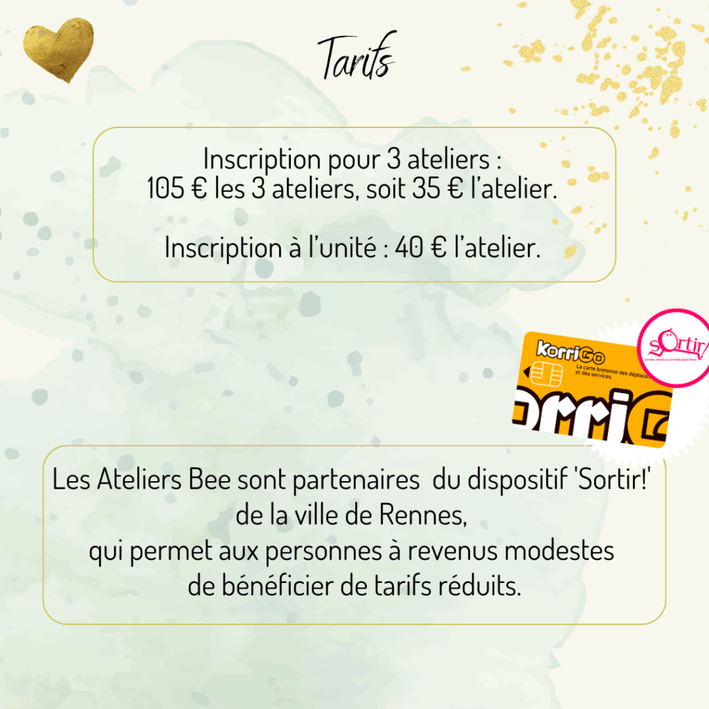 Ateliers proposés et calendrier 2025-2026