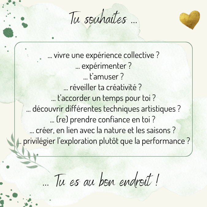 Ateliers 2026-2027