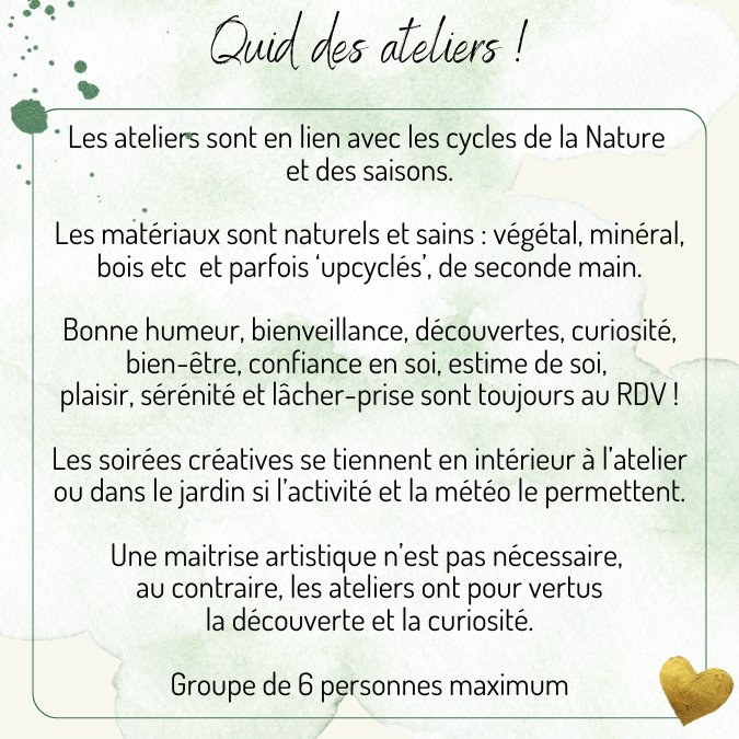 Ateliers 2026-2027
