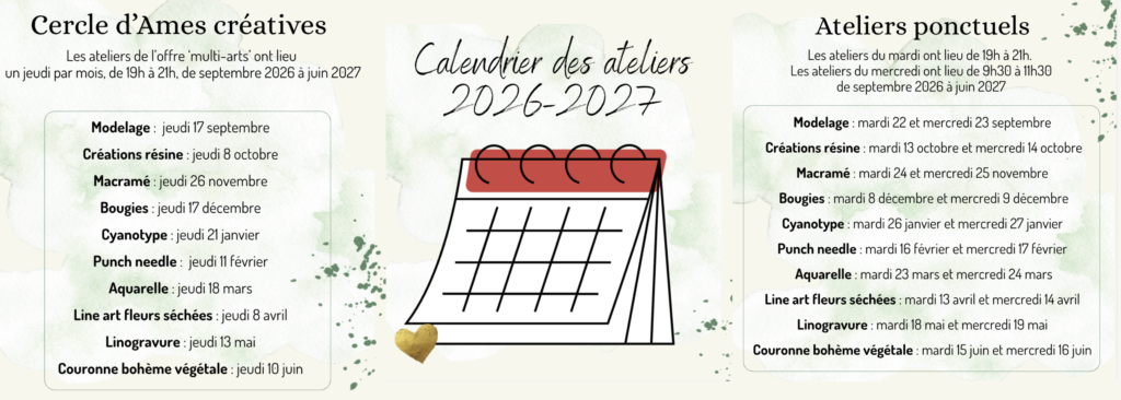calendrier 2026 2027